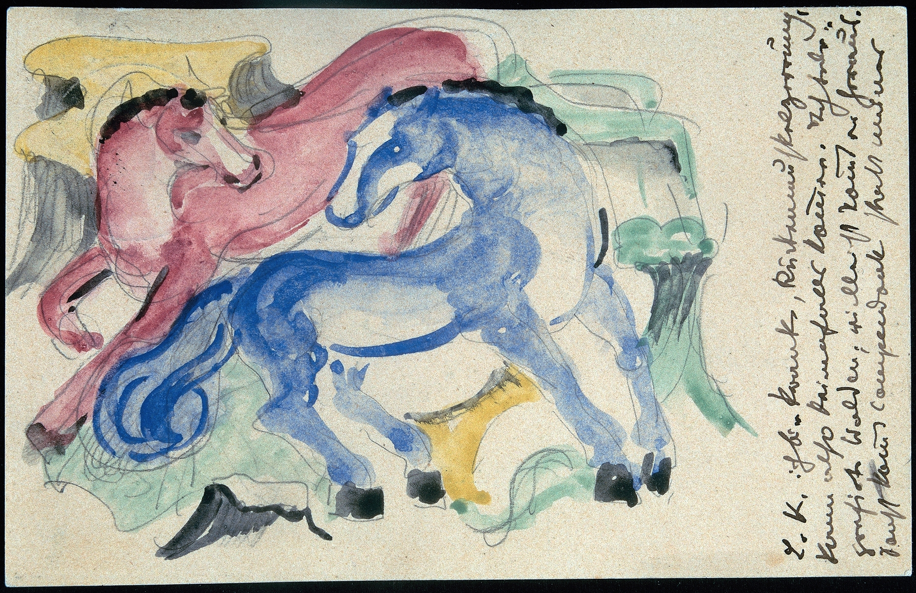 Franz Marc — Red and Blue Horse, 1913